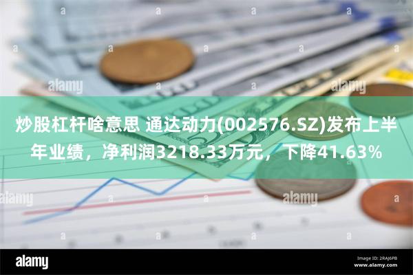 炒股杠杆啥意思 通达动力(002576.SZ)发布上半年业绩，净利润3218.33万元，下降41.63%