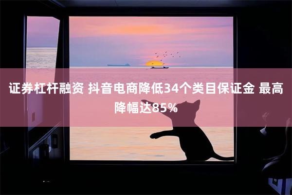 证券杠杆融资 抖音电商降低34个类目保证金 最高降幅达85%