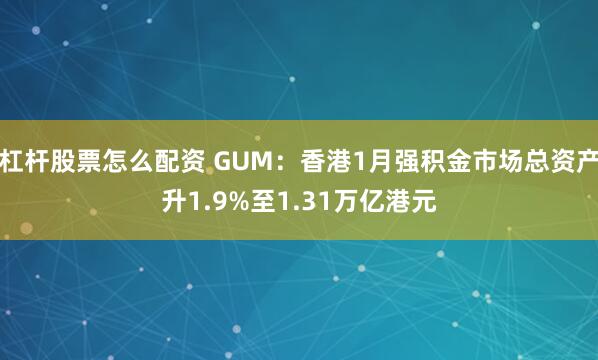 杠杆股票怎么配资 GUM：香港1月强积金市场总资产升1.9%至1.31万亿港元